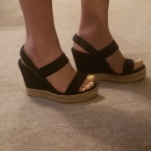 Tory burch Black Wedge